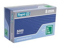 Rapid 140/8 8mm Galvanised Staples (Box of 5000)