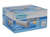 Rapid 36/14 14mm DP x 5m White Staples (Box of 1000 x 5)