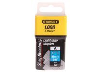 Stanley Tools TRA2 Light-Duty Staple 10mm TRA206T (Pack of 1000)