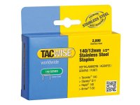 Tacwise 140 Stainless Steel Staples 12mm (Pack of 2000)