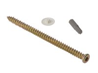 ForgeFix Concrete Frame Screw TORX® Compatible High-Low Thread ZYP 7.5 x 122mm (Box of 100)