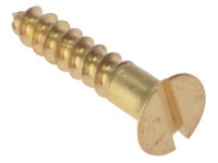 ForgeFix Wood Screw Slotted CSK Solid Brass 5/8in x 6 (Box of 200)