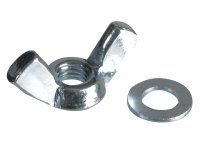 ForgeFix Wing Nut & Washers ZP M5 Forge (Pack of 12)
