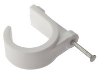 ForgeFix Pipe Clip with Masonry Nail 28mm (Box of 100)