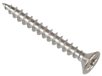 ForgeFix Multi-Purpose Pozi Compatible Screw CSK ST S/Steel 3.5 x 30mm (Box of 200)