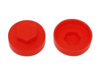 ForgeFix TechFast Cover Cap Poppy Red 19mm (Pack of 100)