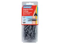 Plasplugs Regular-Duty Fixings (Pack of 100)