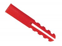 Rawlplug Red Plastic Plugs Screw Size No.6-12 (Pack of 100)