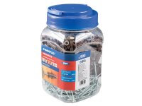 Rawlplug Brown UNO® Plugs & Screws in Jar (450 Plugs + 450 Screws)