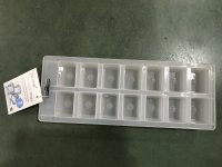 Home+ 2pk Transparent Ice Cube Trays