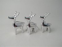 Giftware Trading Silver Reindeer Decoration