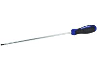 Faithfull Pozidriv Soft Grip Screwdriver PZ2 x 250mm Long Reach