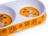 Petface Melamine Double Dog Bowl