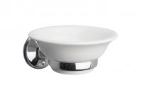 Miller Stockholm Ceramic Soap Dish & Holder - Chrome