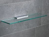 Miller Glass Shelf 500mm with Chrome Bracket