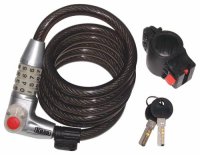 Kasp 750 Illuminated Dial Coiled Cable Bike Lock 12mm x 1800mm