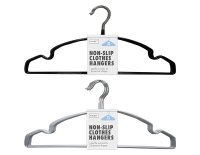 Habit Non Slip Plastic Coated Hangers 10pk - Assorted