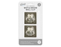 Vivid Mop & Broom Wall Clip 2pk