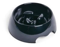 Petface Anti-Gulp Bowl Black 900ml