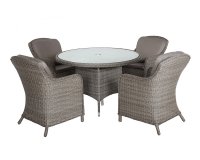 Paris Grey 4 Seater Dining Set