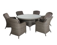 Paris Grey 6 Seater Dining Set