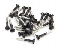 Black SS 3.5 x 25 Csk R/ Head Screws (25)