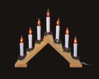 Premier Decorations Pine Candle Bridge with 7 Flickering Bulbs