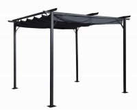 Prague Pergola Gazebo 3x3m Grey