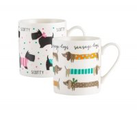 Price & Kensington Sausage & Scotty Assorted Fine China Mugs