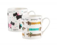 Price & Kensington Sausage & Scotty Assorted Fine China Mugs