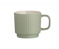 Mason Cash Embossed Line Green Mug