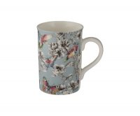 Price and Kensington Hummingbird Floral Duckegg Mug - 300ml