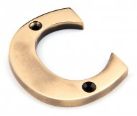 Polished Bronze Letter C