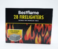 28 X Firelighters Fire Lighters Long Burning Flame Fast Barbecue