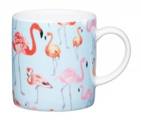 KitchenCraft Porcelain Espresso Cup 80ml - Flamingo