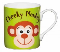 KitchenCraft Fine Bone China Mini Mug 250ml - Cheeky Monkey