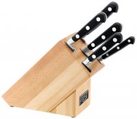 Sabatier & Stellar IS Range 5 Piece Knife Block Set - Wood