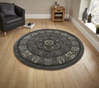 Think Rugs Heritage 4400 Silver Circle - 150cm Dia.