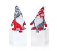Premier Decoartions 33cm Plush Gnome Stockng Holder - Assorted Designs