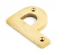 Polished Brass Letter P