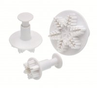 Sweetly Does It Set of Three Snowflake Fondant Plunger Cutters
