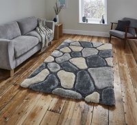 Think Rugs Noble House NH5858 Grey/Blue - Various Sizes