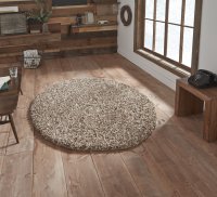 Think Rugs Vista 3547 Beige Circle - 133cm Dia.