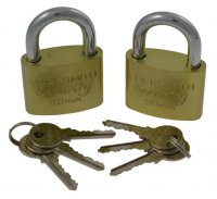 Green Jem 50MM Padlock - Twin Pack