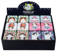 Elite Planet Cats Small Square Tins - Assorted