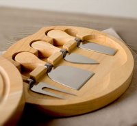 Apollo Cheese Serving Set with Integrated Knife Compartment
