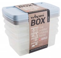 Wham Box 4.01 Set of 4x 3.5L & Lid Assorted