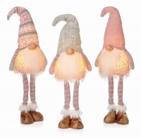 Premier Decorations Standing Gnome with LED Body 50cm - Assorted