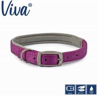 Ancol Padded Purple Dog Collar - Medium