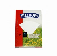 Filtropa Coffee Filter Papers Size 2 Bleached (Box of 40)